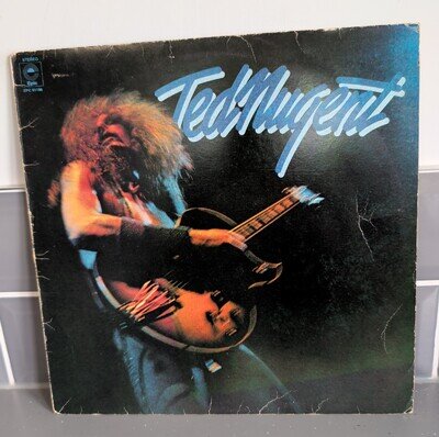 TED NUGENT - TED NUGENT 1975 UK REPRESS VINYL LP EPC 81196 A1/B1 EX/F