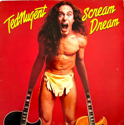 Ted Nugent Scream Dream UK LP 1980 A1/B1 EPC86111 VG+ With Insert