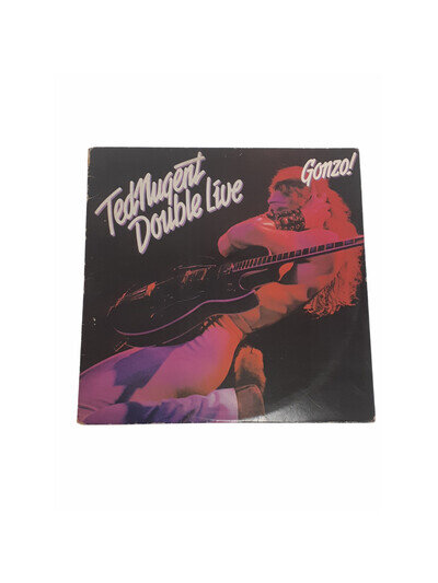 Ted Nugent Double Live Gonzo 2x LP Vinyl Album 1978 Rock UNTESTED Preloved Retro