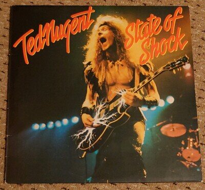 Ted Nugent State Of Shock Vinyl Record EPC 86092 1979 Near Mint