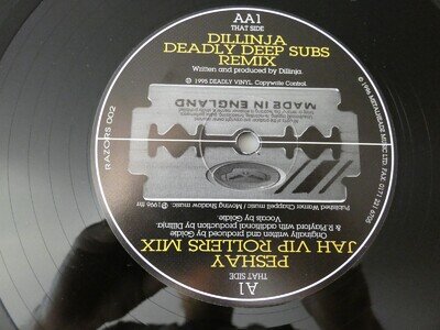 DILLINJA - DEADLY DEEP SUBS -PESHAY -JAH VIP ROLLERS - 1996 - VG++