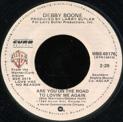 DEBBIE BOONE - ARE YOU ON THE ROAD TO LOVING ME - VG CONDITION [VINYL 7"] USA