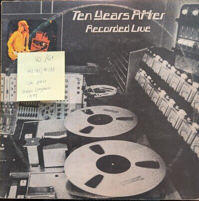Ten Years After Recorded Live Vinyl Record VG/G+ CTY1049 1973