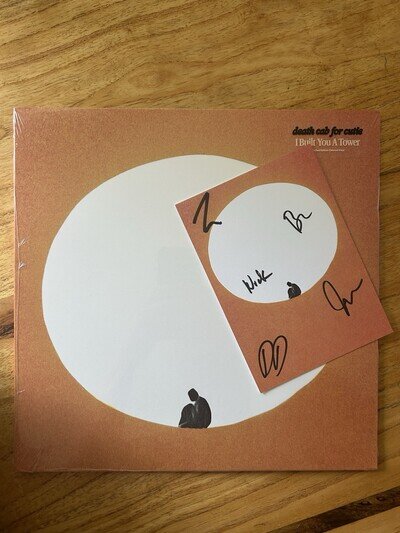 DEATH CAB FOR CUTIE - I BUILT YOU A TOWER Green Leaves Colour Vinyl Hand Signed