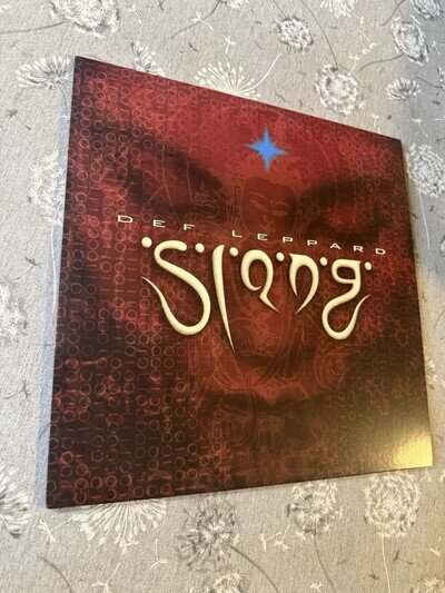 Def Leppard slang Vinyl Black Rare 2nd Pressing record Lp