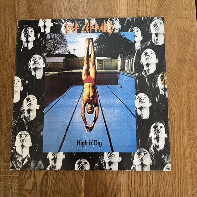 Def Leppard High 'N' Dry Vinyl. Vertigo. Record VG A1 / B1