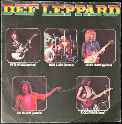 DEF LEPPARD 'WASTED b/w HELLO AMERICA' 7'' SINGLE VERTIGO RECORDS 6059-247 1979