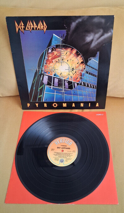 Def Leppard Pyromania 1983 Vinyl Record Album LP VERS 2