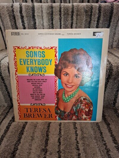 Teresa Brewer: Songs Everybody Knows UK 1961 Coral Records RARE STEREO Issue
