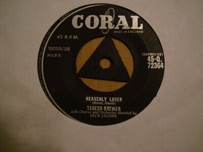 TERESA BREWER, HEAVENLY LOVER, CORAL RECORDS 1958