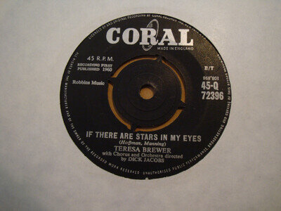 TERESA BREWER, IF THERE ARE STARS IN MY EYES, CORAL RECORDS 1960 EX+
