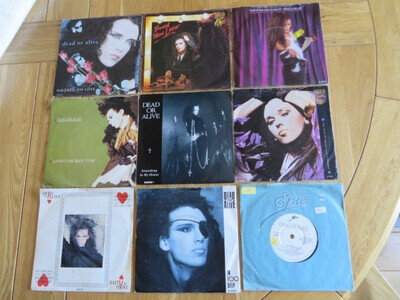 DEAD OR ALIVE ~ 9 x 45's BUNDLE - YOU SPIN ME ROUND....POP ROCK 1980's
