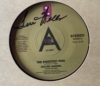 Signed DJ COPY! THE SWEETEST PAIN - DEXTER WANSEL VOCALS TERRI WELLS