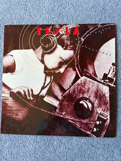 Tesla : The Great Radio Controversy 1989 UK 12" black vinyl