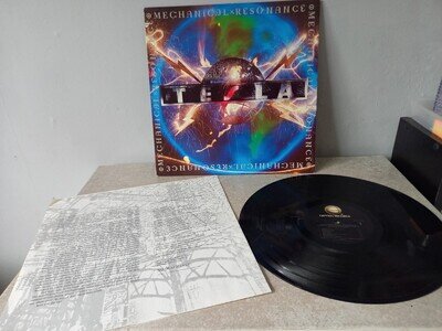 TESLA - MECHANICAL RESONANCE Orig 1986 US IMPORT LP (GHS 24120) Lyric inner EX