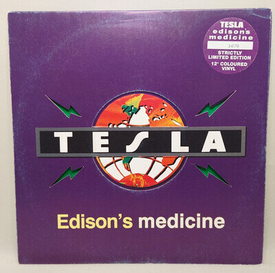 Tesla - Edison`s Medicine Limited Edition Green vinyl 12" with Fold out Sleeve