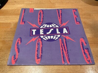 Tesla - Love Song, 12" VINYL RECORD GEF 74 (T) 1990 VG+ / VG+