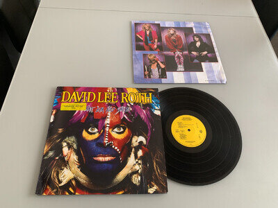 DAVID LEE ROTH..EAT EM AND SMILE...SUPERB RARE UK FIRST ISSUE ALBUM + INNER.