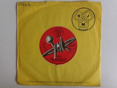 RIKKI & THE LAST DAYS OF EARTH LOADED DJM DJS 10822 NEW WAVE