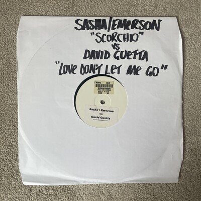 Sasha / Emerson vs David Guetta - Scorchio / Love Don't Let Me Go 12" Vinyl