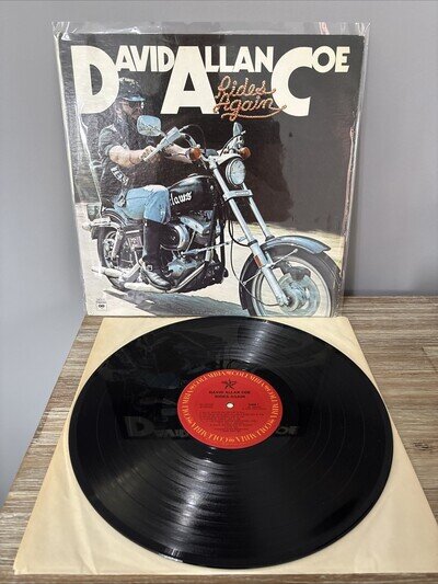 David Allan Coe – Rides Again LP KC 34310 US Columbia 1A First Press Vinyl
