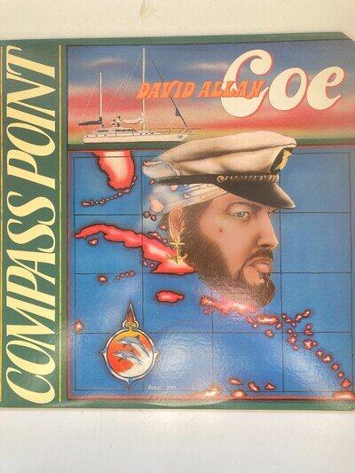 DAVID ALLAN COE COMPASS POINT LP, US PRESSING, JC36277, 1B/1B, VG+
