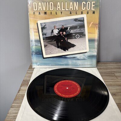 David Allan Coe Family Album LP KC 35306 US Columbia Vinyl Outlaw Country Ex