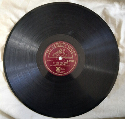 TEX BENEKE St Louis Blues March / Cherokee Canyon UK HMV 78 record jazz 1948