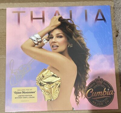 Thalia Todo Suena Mejor En Cumbia SIGNED Mystery Color Vinyl LP NEW & SEALED