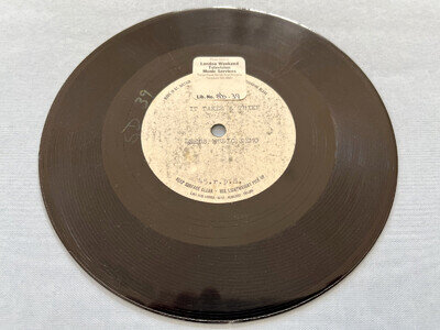DAVE GRUSIN NAME OF THE GAME 1968 UK ACETATE 7" VINYL LISTEN VIEW JAZZ FUNK SOUL