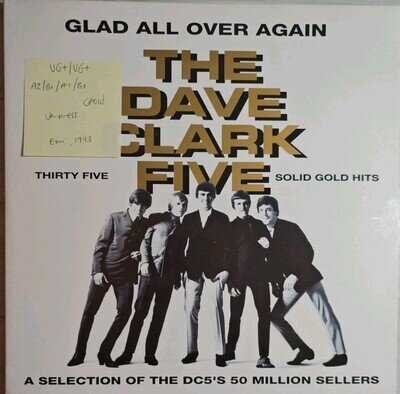 The Dave Clark Five Glad All Over Again Vinyl Record VG+/VG+ EMTV75 1993