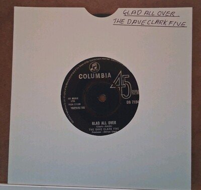 The Dave Clark Five "Glad All Over/ I Know You" 7" vinyl VG+