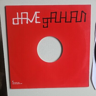 DAVE GAHAN - BOTTLE LIVING 12” 3 Techno House Mixes On Mute. RARE VINYL IN VG+