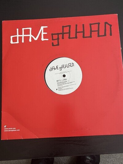 DAVE GAHAN - BOTTLE LIVING 12” 3 Techno House Mixes On Mute. RARE VINYL IN VG+