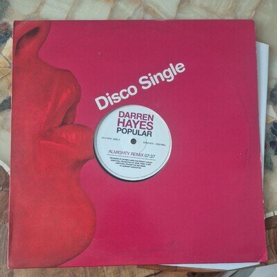 Darren Hayes - Popular - Record 12" (XPR3797) VG+/VG (8614)