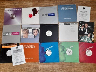 14 x savage garden darren hayes 12"singles promos dj , tour programme