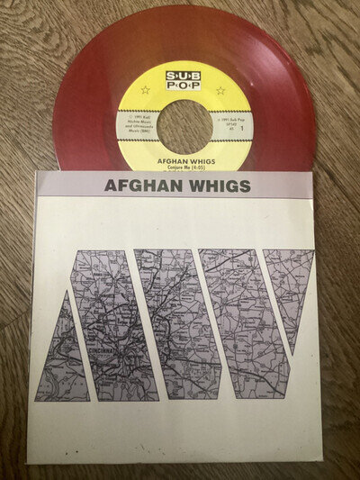 AFGHAN WHIGS 'Conjure Me' 7" red vinyl SUB POP (SP142) USA 1991