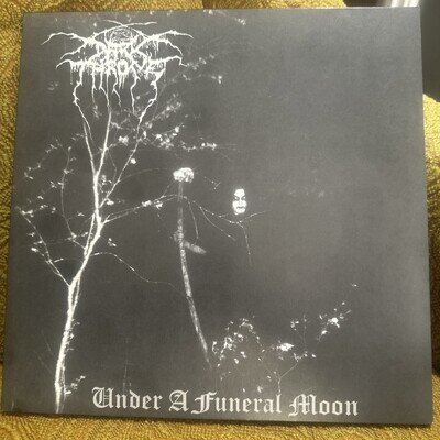DARKTHRONE - UNDER A FUNERAL MOON (1993 LP) 180 GRAM 2010 UK REISSUE + PRINT EX+