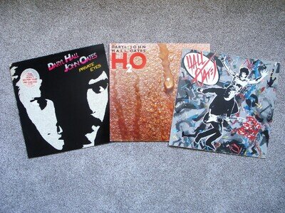 Daryl Hall & John Oates 3 x LP Job Lot Private Eyes + H2O + Big Bam Boom