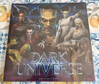 DARK UNIVERSE Danny Elfman Universal Studios Monsters Splatter Vinyl LP G/F NEW