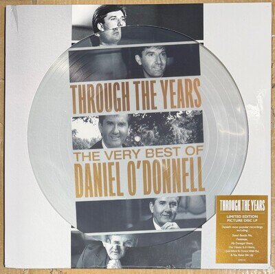 Daniel O'Donnell - Through The Years (Vinyl PD) New Sealed Minor Sleeve Damage
