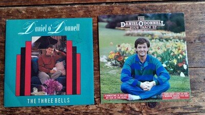 TWO DANIEL O'DONNELL 7 vinyls, Three Bells & Four track EP, P/S, both excellent