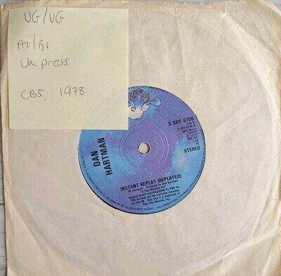 Dan Hartman Instant Replay Vinyl Record VG/VG SKY6706