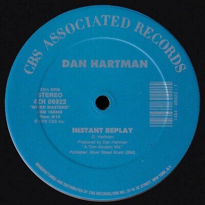Dan Hartman - Instant Replay / Vertigo/Relight My Fire (VINYL)