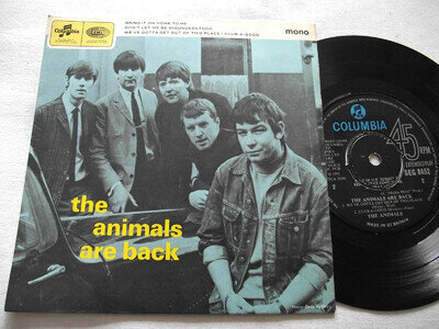 THE ANIMALS ~ THE ANIMALS ARE LOOKING BACK ** 1965 UK DECCA 7" EP