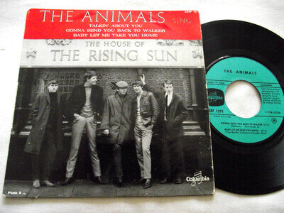 THE ANIMALS ~ THE HOUSE OF THE RISING SUN ** 1964 France COLUMBIA 7" EP