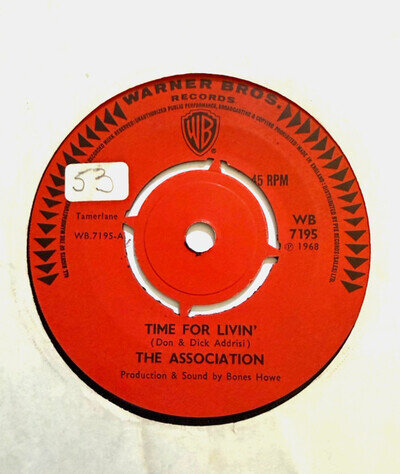 The Association Time For Livin’ 1968 UK 7” 45