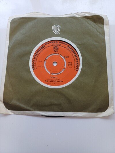 The Association- Windy/ Never My Love 7" Vg