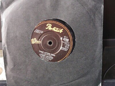 Cyndi Lauper Time After Time 7" Vinyl Single Record 1984