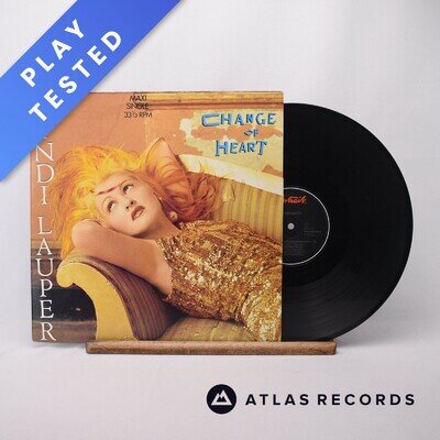 Cyndi Lauper Change Of Heart 12" Maxi-Single Vinyl Record PRT 650201 6 - VG+/EX